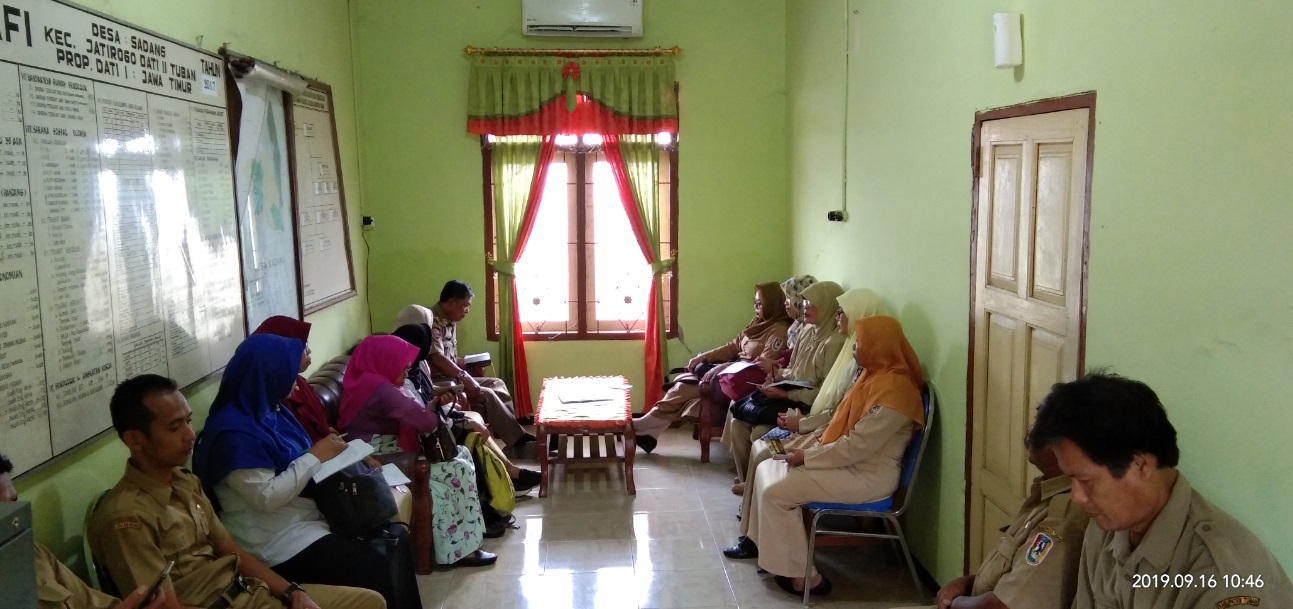 CAMAT JATIROGO & KEPALA PUSKESMAS JATIROGO EVALUASI PROGRESS PERSIAPAN LOMBA DESA SIAGA AKTIF 2019